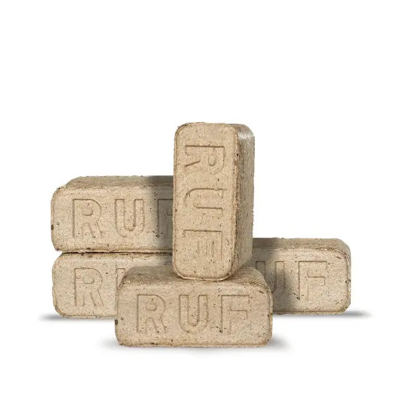 Heizfuxx RUF Original Blue Holzbriketts Hartholz RUF-Form Heizwert ≥4,8 kWh/kg Premium Kaminbriketts