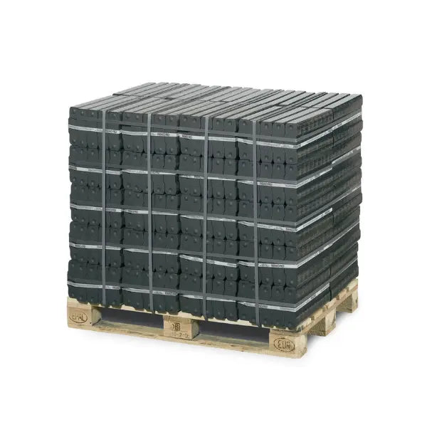 Rekord Braunkohlebriketts 1000 kg Palette 40x25 kg Heizbriketts Heizwert ca. 5,3 kWh/kg für Kamin und Ofen