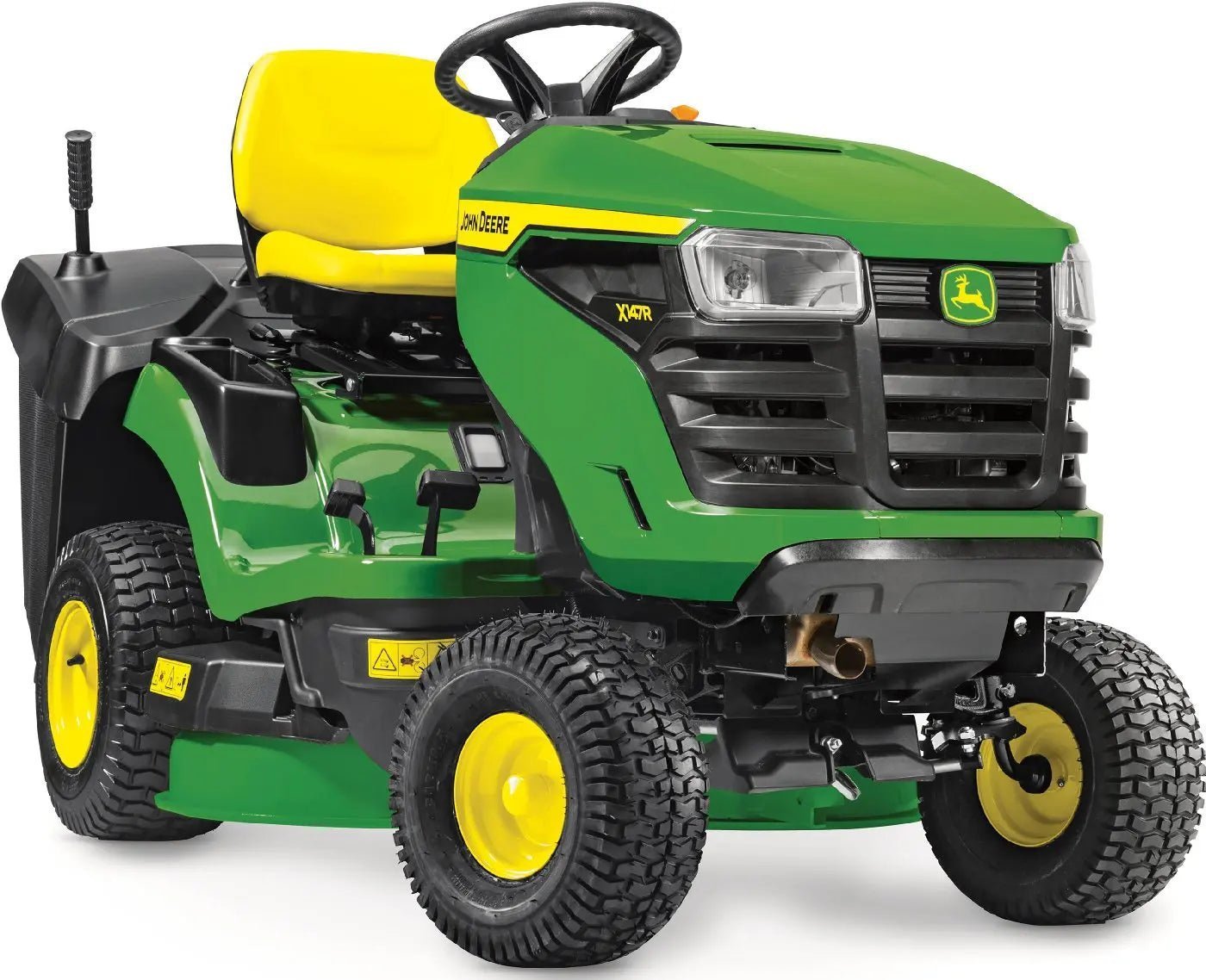 John_Deere_X147R_20250227_117b53cd-d1fe-4cea-a486-723f0827ef04-1-1.jpg John Deere X147R Rasentraktor 92 cm – 20 PS V-Twin, Hydrostat, 300 L Fangkorb – Bild 1