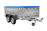 Anhänger mit zwei Achsen Garden Trailer 264/2 KIPP [inkl. zusätzliche Bordwände und Flachplane]-Neu – Bild 4