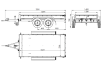 Anhänger mit zwei Achsen Garden Trailer 264/2 KIPP [inkl. zusätzliche Bordwände und Flachplane]-Neu – Bild 2
