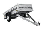 Einachsanhänger 230×125 UNITRAILER FORCE 230 KIPP mit Gitterseitenwänden, H-0-Rahmen und blauer Plane-Neu – Bild 24
