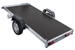 Autotransportanhänger 264×125 UNITRAILER FORCE 264 KIPP mit Gitterwänden, H-800 Rahmen und blauer Plane-Neu – Bild 14