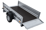 Autotransportanhänger auf Federn 230×125 UNITRAILER FORCE 230/R KIPP mit BIS-Seitenwänden, H-0-Rahmen und grauer Plane-Neu – Bild 14