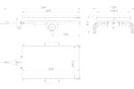 Einachsanhänger 264×150 UNITRAILER GARDEN 265 KIPP mit zusätzlichen Bordwänden, H-0-Rahmen und blauer Plane-Neu – Bild 2