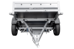 Einachsanhänger auf Federn 264×125 UNITRAILER GARDEN 264/R KIPP mit BIS-Seiten, H-0-Rahmen und blauer Plane-Neu – Bild 7