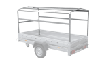 PKW-Anhänger auf Federn 264×125 UNITRAILER GARDEN 264/R KIPP mit H-1100-Rahmen und grauer Plane-Neu – Bild 10