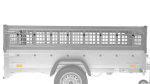 Planenanhänger 230×125 Garden Trailer 230 KIPP mit Laubgitteraufsatz, grauer Hochplane, Hochspriegel und Stützrad-Neu – Bild 14