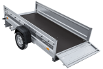 Leichter Anhänger auf Blattfedern 264×125 UNITRAILER FORCE 264/R KIPP mit BIS-Seitenwänden, H-800-Rahmen und grauer Plane-Neu – Bild 13