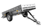 Planenanhänger 230×125 Garden Trailer 230 KIPP mit Laubgitteraufsatz, grauer Hochplane, Hochspriegel und Stützrad-Neu – Bild 13